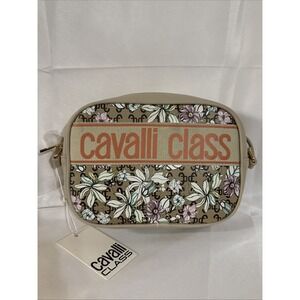 Cavalli Class Lucilla Camera Floral Women's Zip Up Crossbody Purse NWT MSRP$98